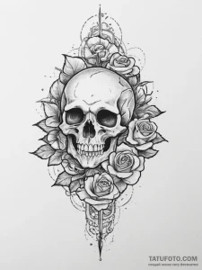 Tattoo sketch expression, artistic tattoo ske... - эскиз тату (№1755984232_0, 23.08.2025 21:23) — Tatufoto.com