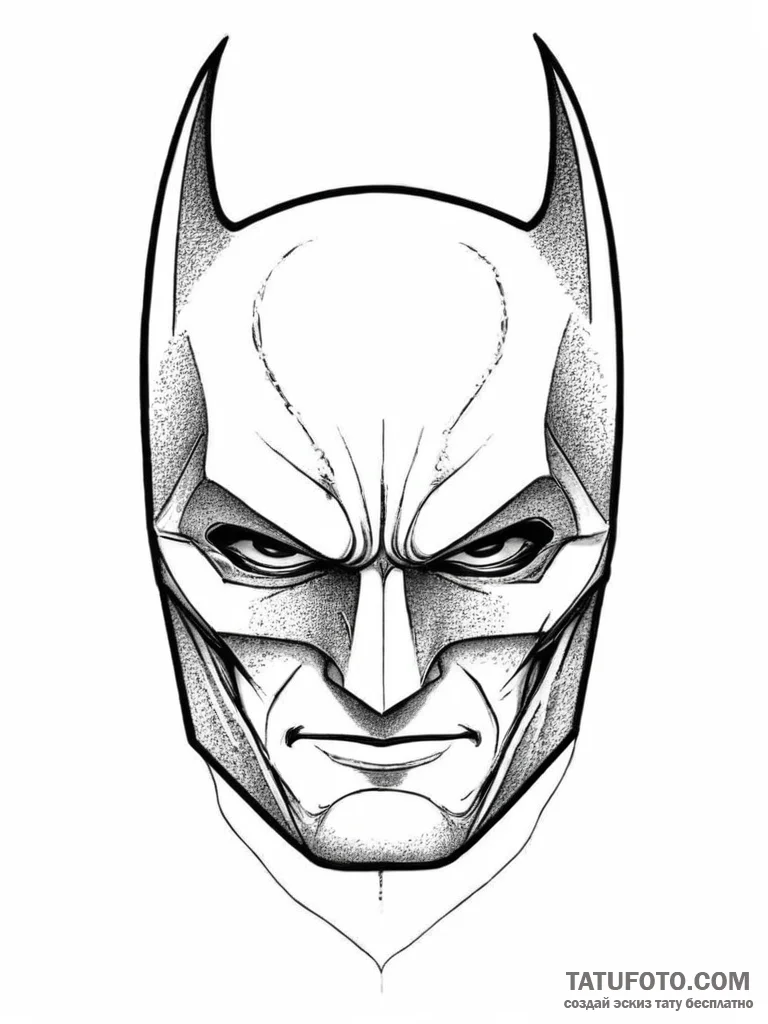 Tattoo sketch the dark knight batman, tattoo... - эскиз тату (№1755989180_0, 23.08.2025 22:46) — Tatufoto.com
