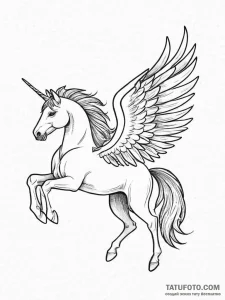 Tattoo sketch pegasus tattoo, tattoo line art... - эскиз тату (№1755990576_0, 23.08.2025 23:09) — Tatufoto.com