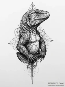Tattoo sketch komodo dragon, tattoo sketch de... - эскиз тату (№1755992012_0, 23.08.2025 23:33) — Tatufoto.com