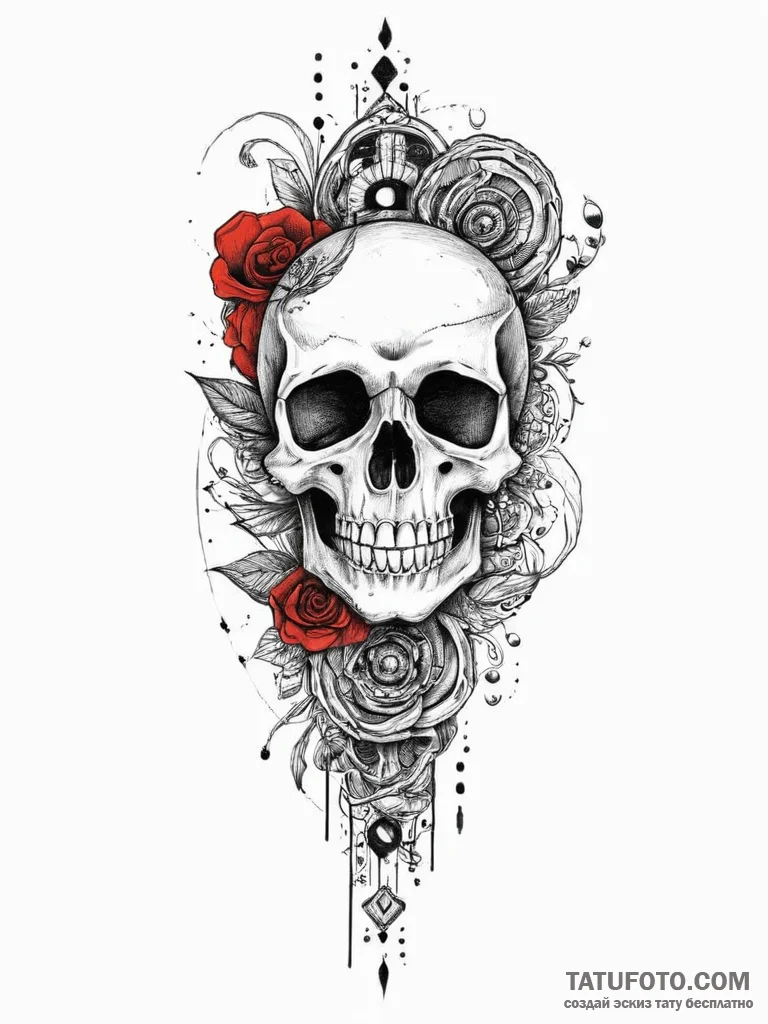 Tattoo sketch bone, concept art for tattoo, f... - эскиз тату (№1755992410_0, 23.08.2025 23:40) — Tatufoto.com