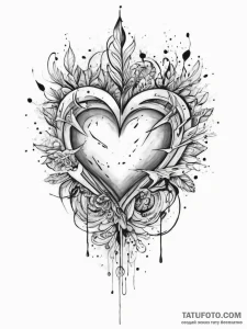 Tattoo sketch wild heart, tattoo flash sheet... - эскиз тату (№1755993394_0, 23.08.2025 23:56) — Tatufoto.com