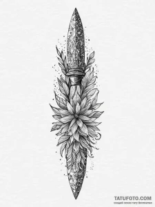 Tattoo sketch knife, tattoo line art, black a... - эскиз тату (№1755993798_0, 24.08.2025 00:03) — Tatufoto.com