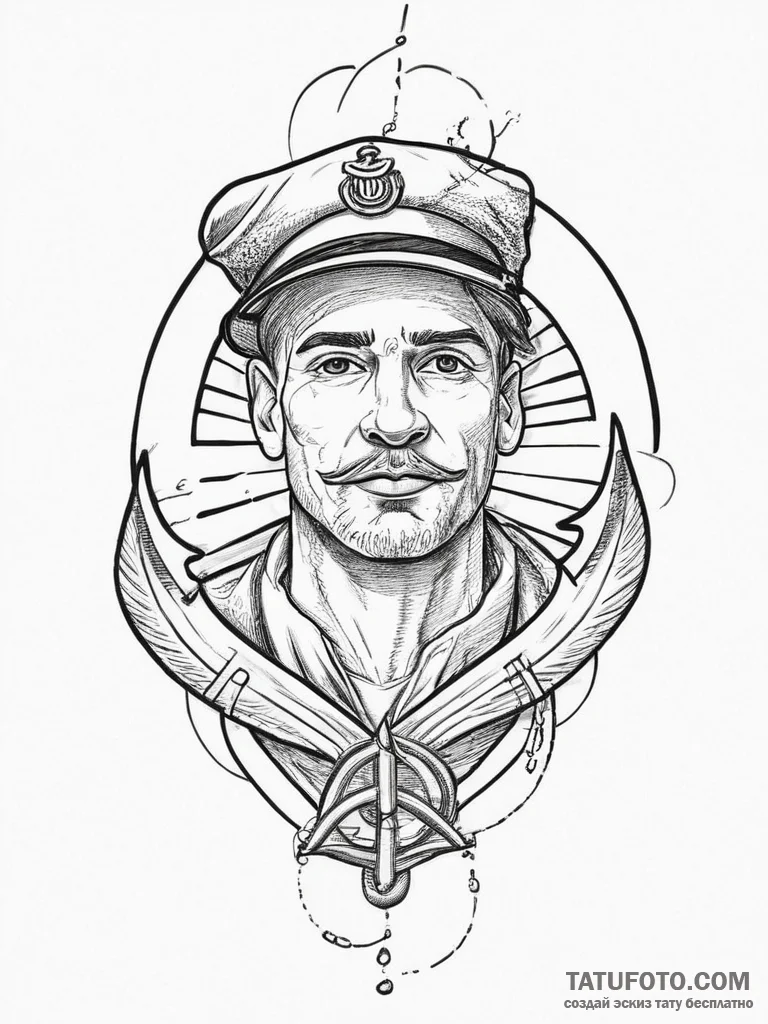 Tattoo sketch divine self, concept art for ta... - эскиз тату (№1755994582_0, 24.08.2025 00:16) — Tatufoto.com