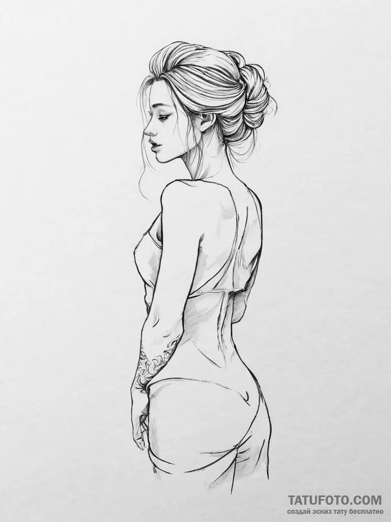Tattoo sketch desire - эскиз тату (№1755994974_0, 24.08.2025 00:22) — Tatufoto.com