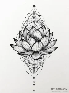 Tattoo sketch lotus, tattoo sketch design, mu... - эскиз тату (№1755995170_0, 24.08.2025 00:26) — Tatufoto.com