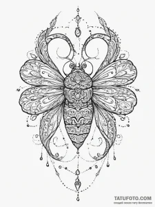 Tattoo sketch spittlebug, tattoo sketch desig... - эскиз тату (№1755997362_0, 24.08.2025 01:02) — Tatufoto.com