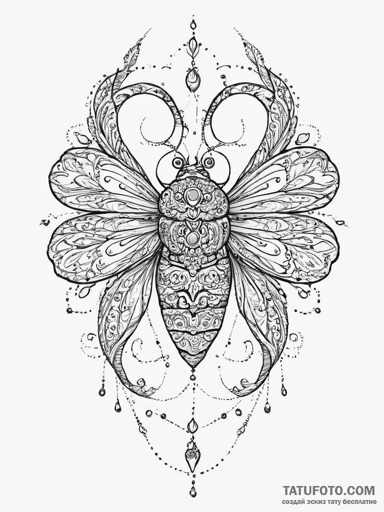 Tattoo sketch spittlebug, tattoo sketch desig... - эскиз тату (№1755997362_0, 24.08.2025 01:02) — Tatufoto.com