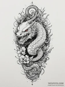 Tattoo sketch magic mushroom, concept art for... - эскиз тату (№1755999562_0, 24.08.2025 01:39) — Tatufoto.com