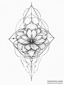 Tattoo sketch geometric sound - эскиз тату (№1756001990_0, 24.08.2025 02:19) — Tatufoto.com