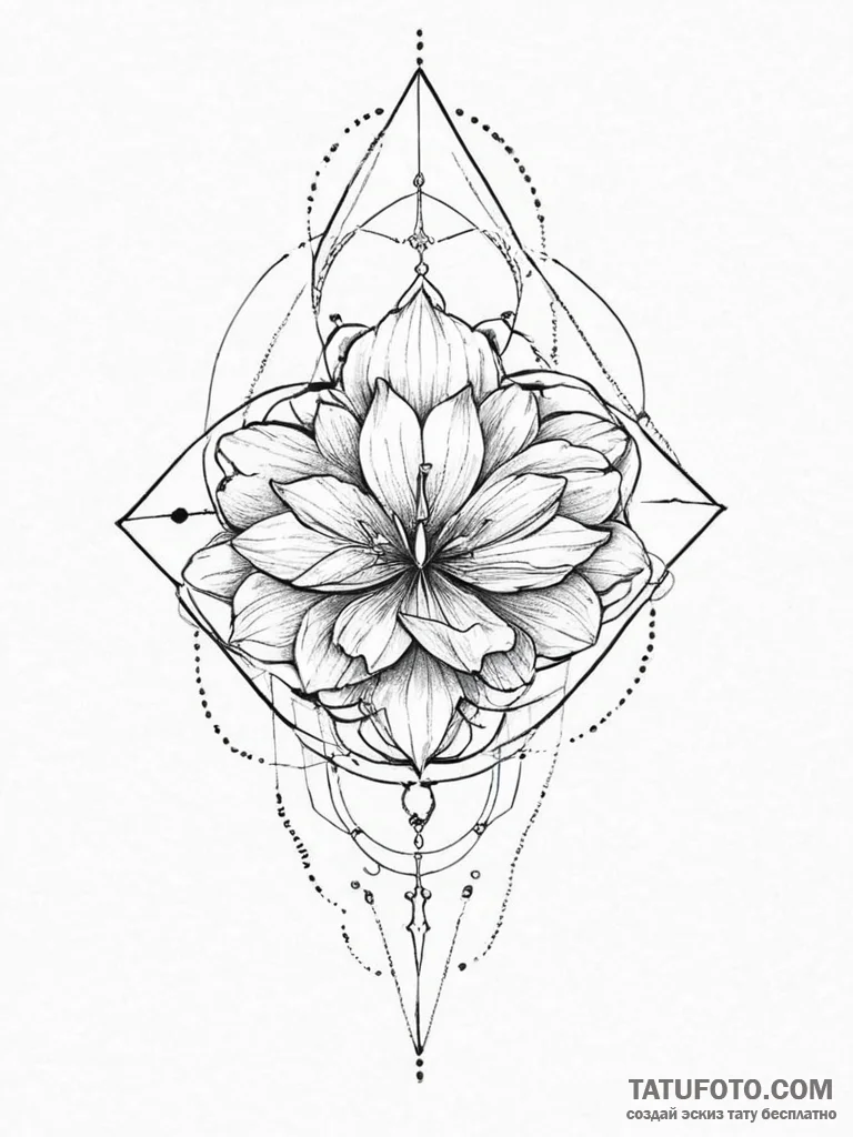 Tattoo sketch geometric sound - эскиз тату (№1756001990_0, 24.08.2025 02:19) — Tatufoto.com