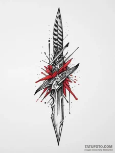 Tattoo sketch fork and knife crossed, tattoo... - эскиз тату (№1756004420_0, 24.08.2025 03:00) — Tatufoto.com
