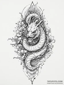 Tattoo sketch cosmic spring, artistic tattoo... - эскиз тату (№1756005442_0, 24.08.2025 03:17) — Tatufoto.com