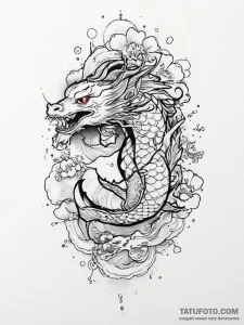 Tattoo sketch opal, ink illustration for tatt... - эскиз тату (№1756007244_0, 24.08.2025 03:47) — Tatufoto.com