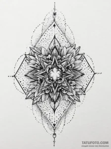 Tattoo sketch crystal, concept art for tattoo... - эскиз тату (№1756007645_0, 24.08.2025 03:54) — Tatufoto.com