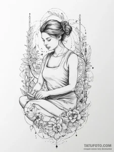 Tattoo sketch architect a person designing - эскиз тату (№1756010861_0, 24.08.2025 04:47) — Tatufoto.com