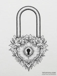Tattoo sketch chain and padlock, artistic tat... - эскиз тату (№1756013262_0, 24.08.2025 05:27) — Tatufoto.com