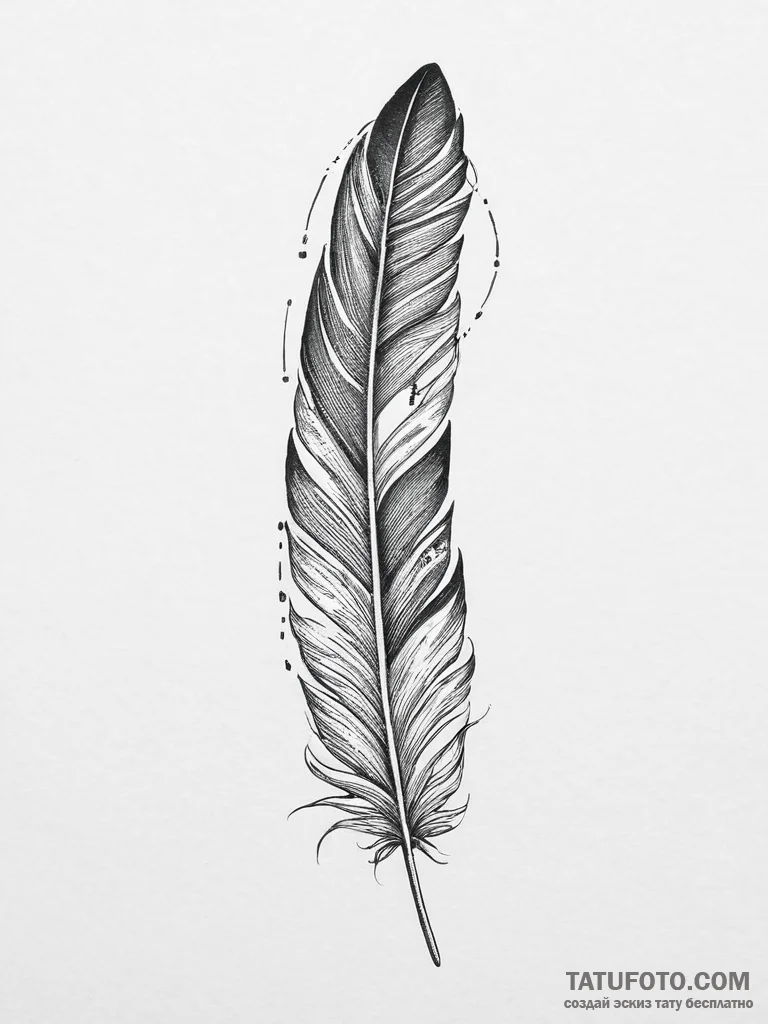 Tattoo sketch native american feather, tattoo... - эскиз тату (№1756014281_0, 24.08.2025 05:44) — Tatufoto.com