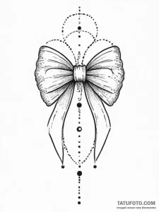Tattoo sketch узор в виде лука, ink illustrat... - эскиз тату (№1756015690_0, 24.08.2025 06:08) — Tatufoto.com