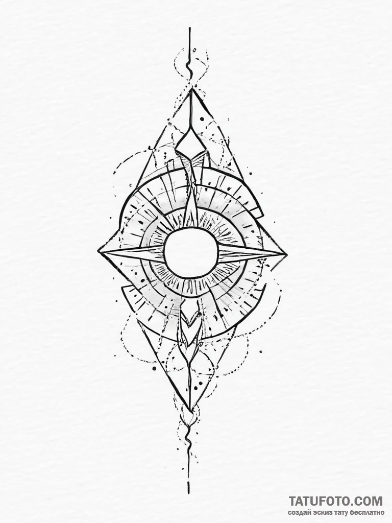 Tattoo sketch cosmic foundation, tattoo sketc... - эскиз тату (№1756015894_0, 24.08.2025 06:11) — Tatufoto.com