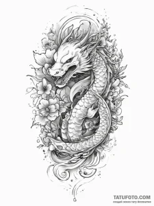 Tattoo sketch holy beast, artistic tattoo ske... - эскиз тату (№1756016925_0, 24.08.2025 06:28) — Tatufoto.com