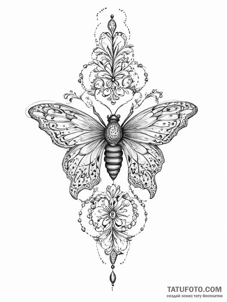 насекомые, tattoo sketch design, black outlin... - эскиз тату (№1756020737_0, 24.08.2025 07:32) — Tatufoto.com