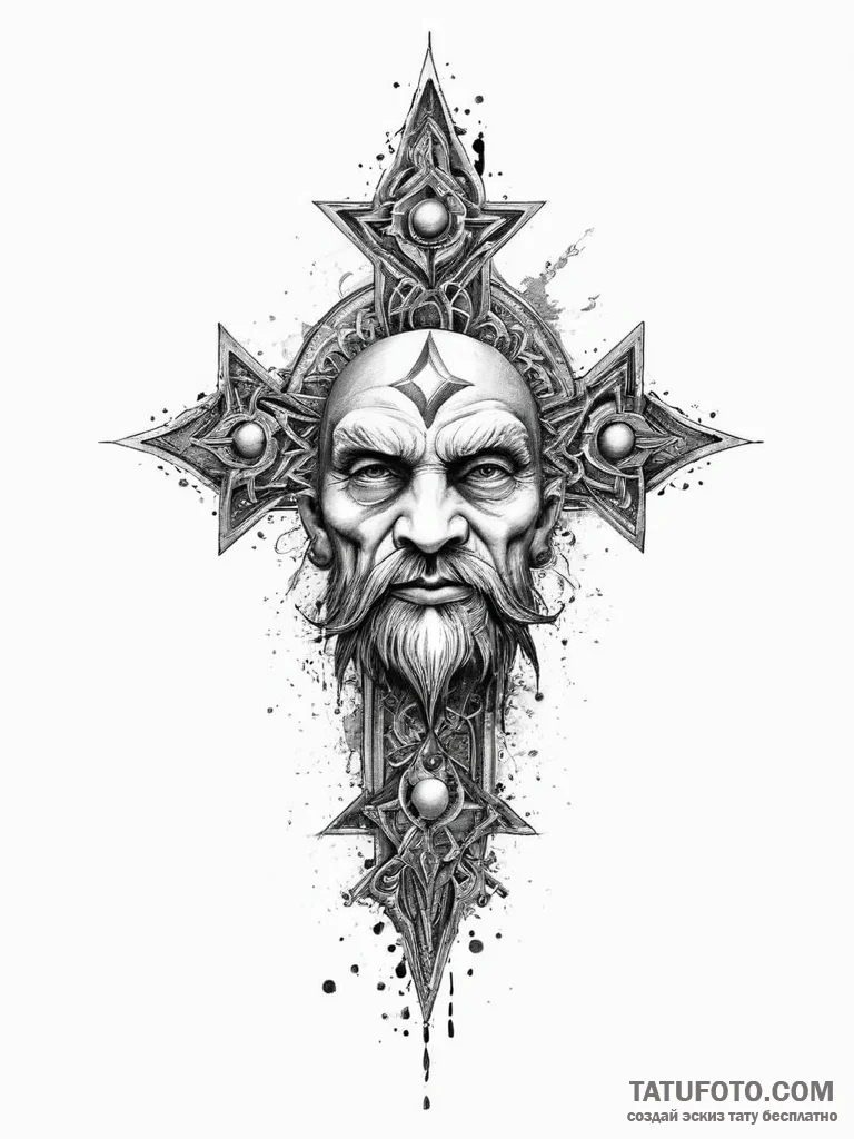 Tattoo sketch cosmic dwarf, concept art for t... - эскиз тату (№1756021932_0, 24.08.2025 07:52) — Tatufoto.com