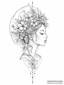 Tattoo sketch dream - эскиз тату (№1756023947_0, 24.08.2025 08:25) — Tatufoto.com