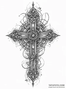 Tattoo sketch узор в виде тюльпана, tattoo dr... - эскиз тату (№1756025542_0, 24.08.2025 08:52) — Tatufoto.com
