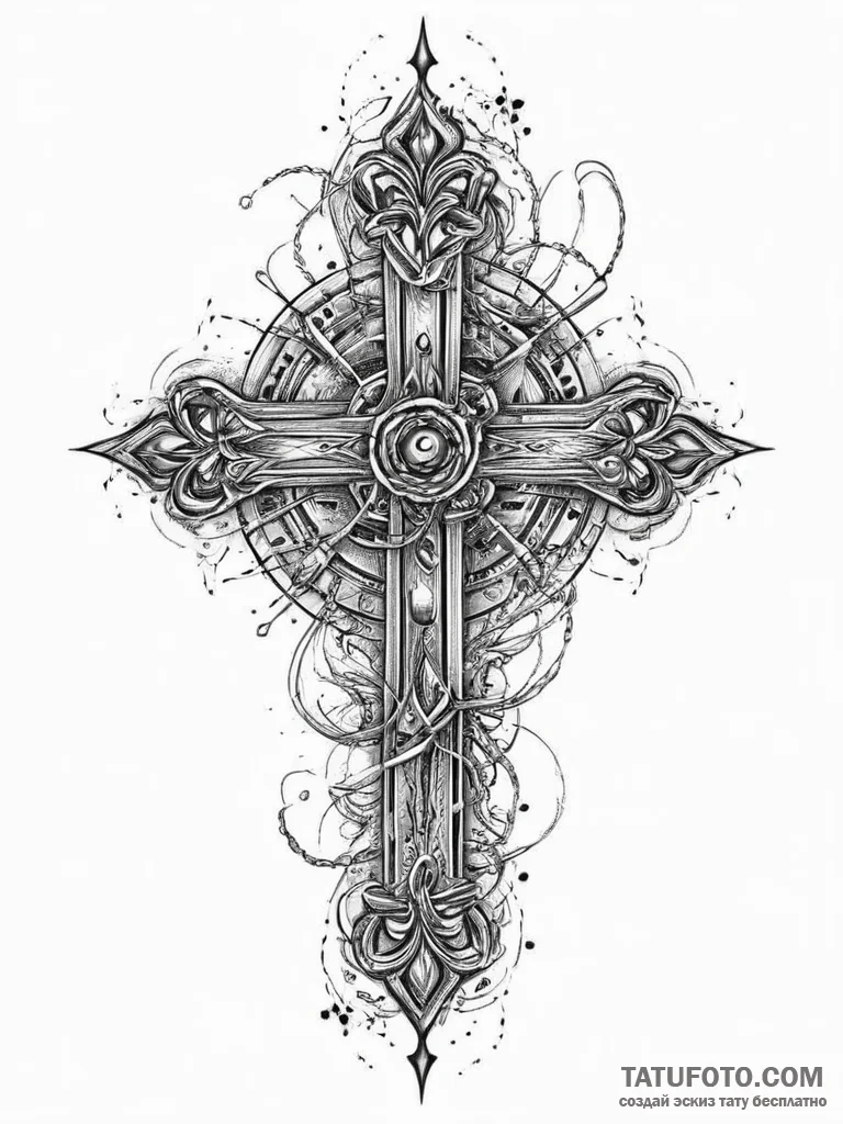 Tattoo sketch узор в виде тюльпана, tattoo dr... - эскиз тату (№1756025542_0, 24.08.2025 08:52) — Tatufoto.com