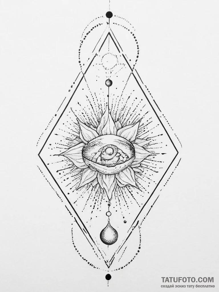Tattoo sketch cosmic soil, ink illustration f... - эскиз тату (№1756025947_0, 24.08.2025 08:59) — Tatufoto.com