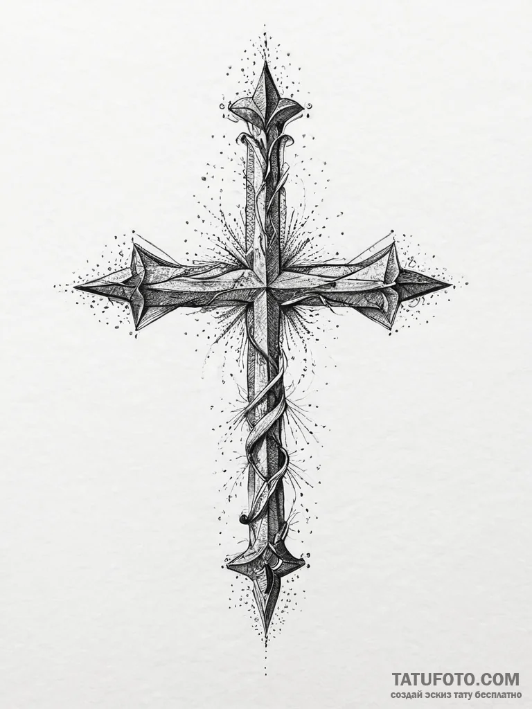 Tattoo sketch desert, ink illustration for ta... - эскиз тату (№1756026342_0, 24.08.2025 09:05) — Tatufoto.com