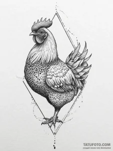 Tattoo sketch chicken, artistic tattoo sketch... - эскиз тату (№1756027741_0, 24.08.2025 09:29) — Tatufoto.com