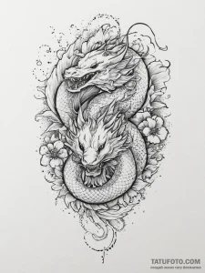 Tattoo sketch hydra, tattoo flash sheet desig... - эскиз тату (№1756028344_0, 24.08.2025 09:39) — Tatufoto.com
