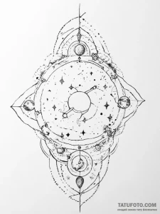 Tattoo sketch cosmic beginning - эскиз тату (№1756028747_0, 24.08.2025 09:45) — Tatufoto.com