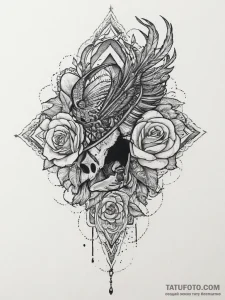 Tattoo sketch peacock tattoo, tattoo sketch d... - эскиз тату (№1756029549_0, 24.08.2025 09:59) — Tatufoto.com