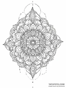 Tattoo sketch mandala - эскиз тату (№1756029745_0, 24.08.2025 10:02) — Tatufoto.com
