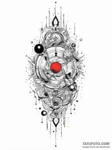 Tattoo sketch cosmic narrative, tattoo line a... - эскиз тату (№1756032765_0, 24.08.2025 10:52) — Tatufoto.com