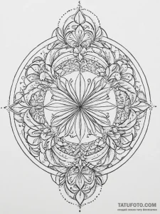 Tattoo sketch four elements in a circle, arti... - эскиз тату (№1756034988_0, 24.08.2025 11:29) — Tatufoto.com