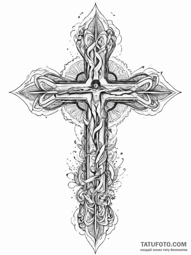 Tattoo sketch cosmic self, artistic tattoo sk... - эскиз тату (№1756038190_0, 24.08.2025 12:23) — Tatufoto.com