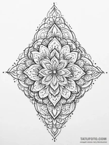Tattoo sketch cilantro leaves, tattoo flash s... - эскиз тату (№1756038584_0, 24.08.2025 12:29) — Tatufoto.com