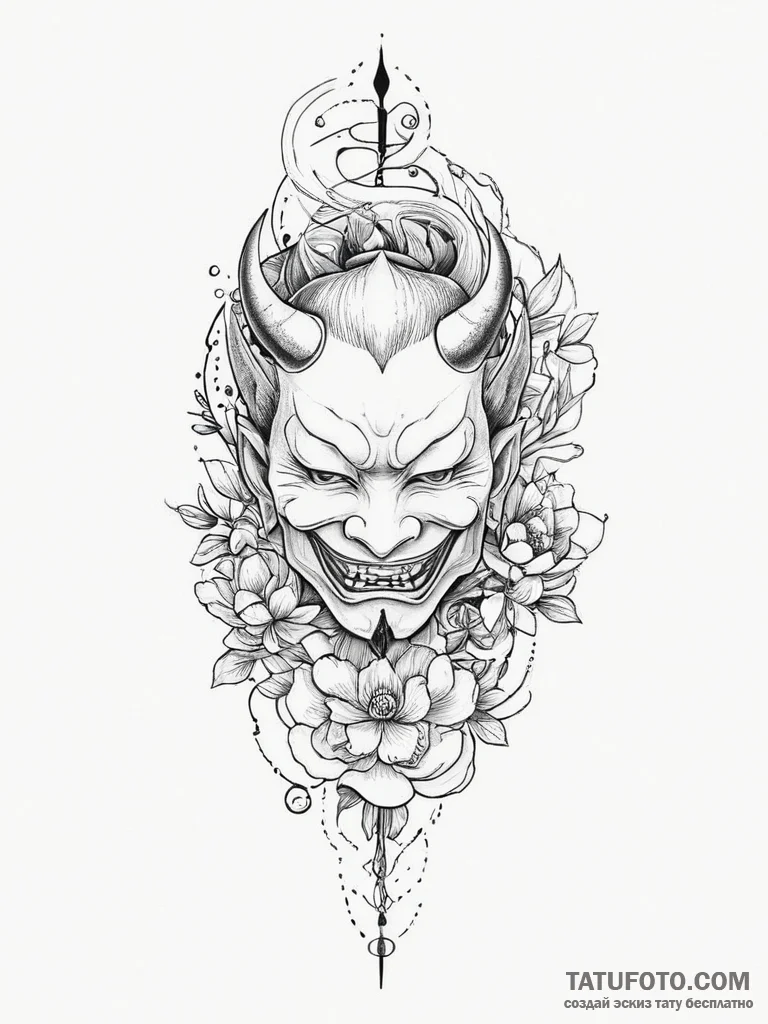 Tattoo sketch lotus and unalome, tattoo line... - эскиз тату (№1756038782_0, 24.08.2025 12:33) — Tatufoto.com