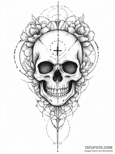 Tattoo sketch death, tattoo line art, bold ou... - эскиз тату (№1756039761_0, 24.08.2025 12:49) — Tatufoto.com