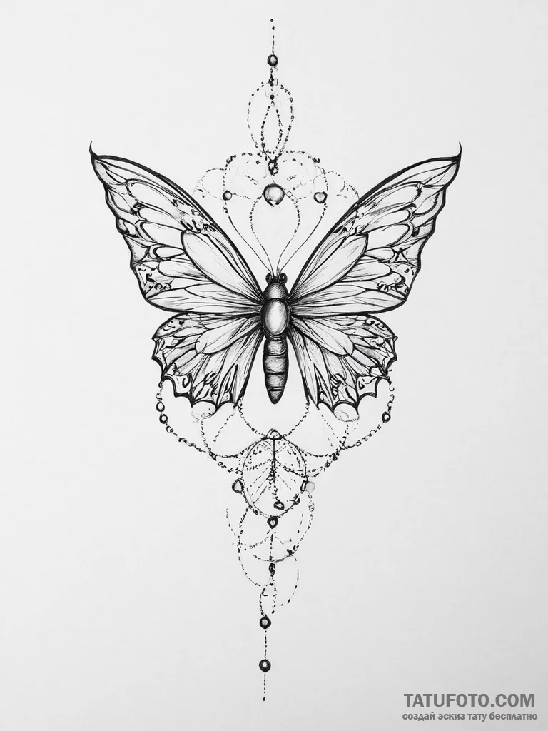 Tattoo sketch brown - эскиз тату (№1756041335_0, 24.08.2025 13:15) — Tatufoto.com