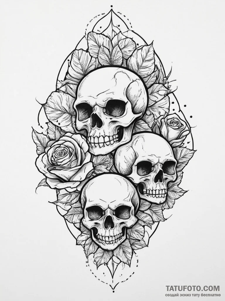 Tattoo sketch cabbage flower, concept art for... - эскиз тату (№1756044517_0, 24.08.2025 14:08) — Tatufoto.com