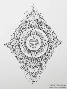 Tattoo sketch blessed creation - эскиз тату (№1756045883_0, 24.08.2025 14:31) — Tatufoto.com