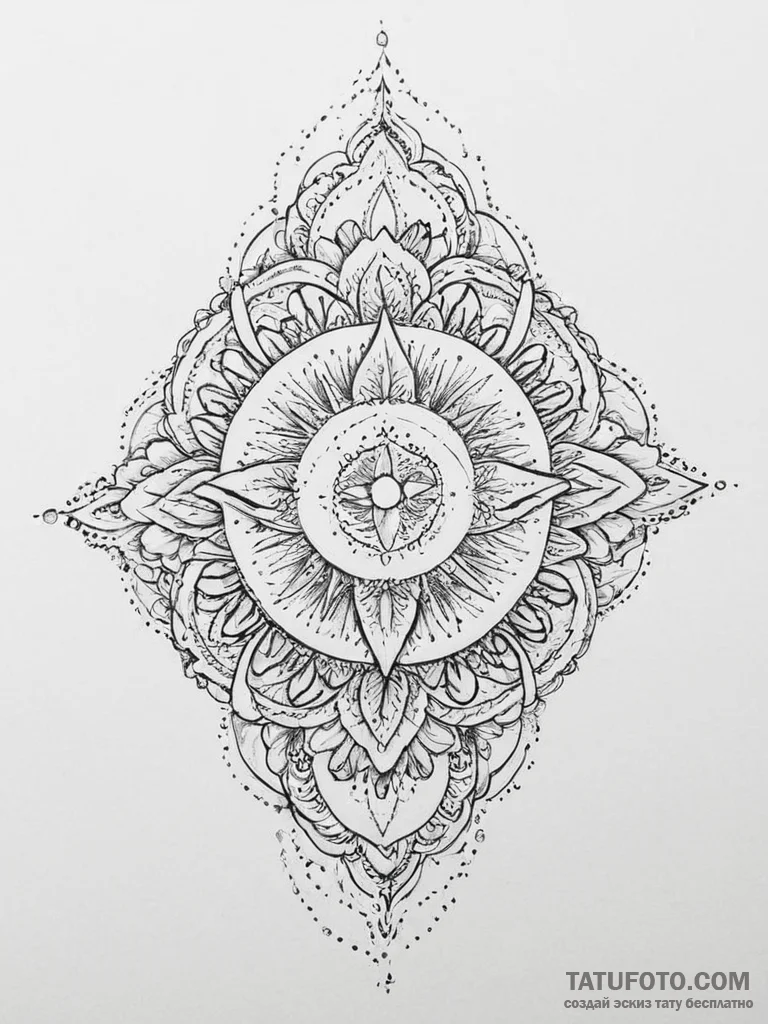 Tattoo sketch blessed creation - эскиз тату (№1756045883_0, 24.08.2025 14:31) — Tatufoto.com