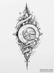 Tattoo sketch cosmic tale, tattoo line art, f... - эскиз тату (№1756046474_0, 24.08.2025 14:41) — Tatufoto.com