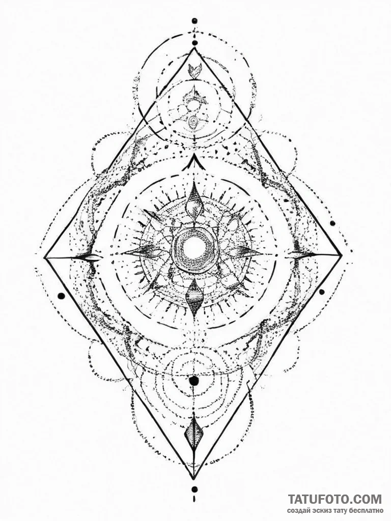 Tattoo sketch cosmic dimension, concept art f... - эскиз тату (№1756053523_0, 24.08.2025 16:38) — Tatufoto.com