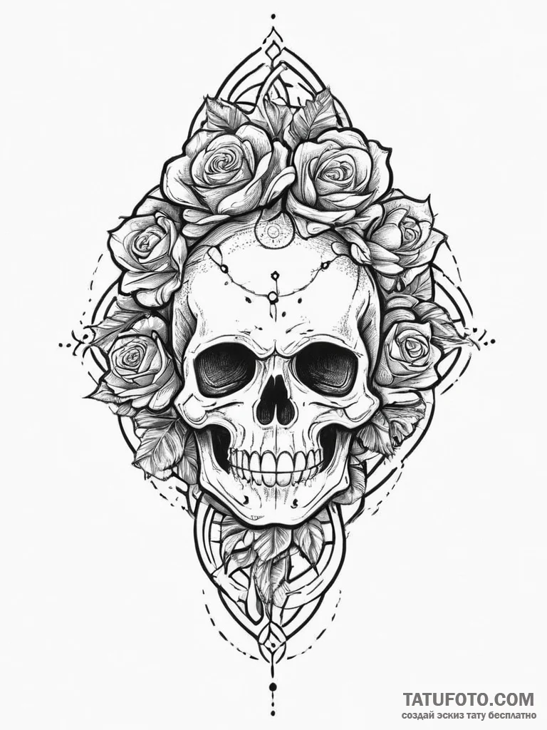 Tattoo sketch knot, ink illustration for tatt... - эскиз тату (№1756053719_0, 24.08.2025 16:41) — Tatufoto.com